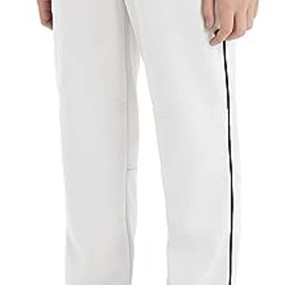 BALEAF Youth Boys Baseball Pants Adjustable Inseam Piping Open Bottom SIZE LARGE